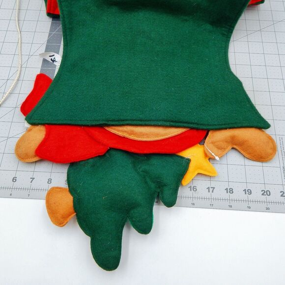 Bear Christmas Tree Advent Felt Fabric Calendar Countdown Pockets 32 L X 22 W - Picture 7 of 9